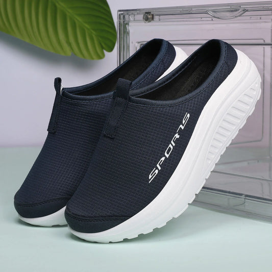 Casual Half Slippers - Breathable Thick Sole